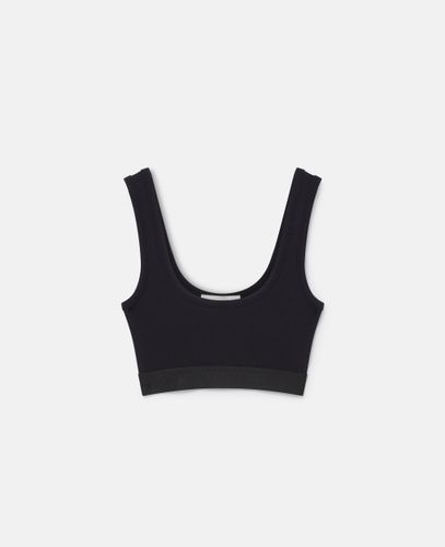 Crop Top mit S Wave Band, Frau, , Größe: XS - Stella McCartney - Modalova