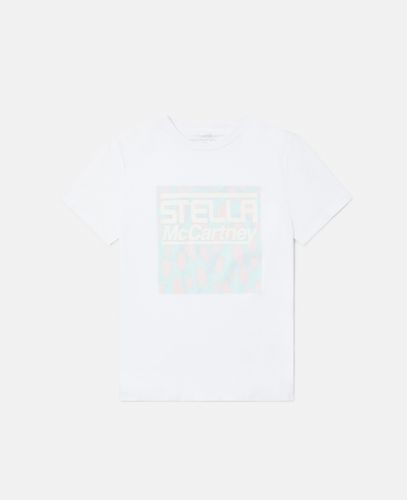 Stella Logo Camouflage Print T-Shirt, , Size: 12 - Stella McCartney - Modalova