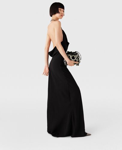 Maxi Abito a Collo Incrociato con Cristalli, Donna, , Taglia: 36 - Stella McCartney - Modalova