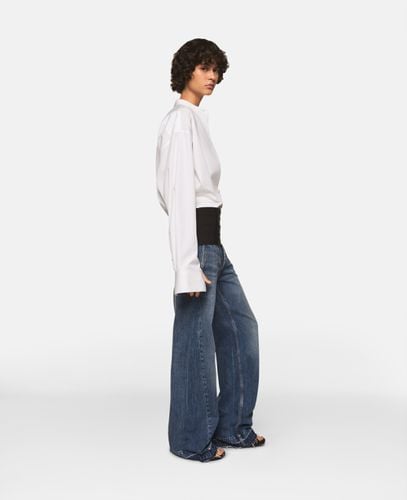 Tuxedo-Inspired Denim Jeans, Woman, , Size: 25 - Stella McCartney - Modalova