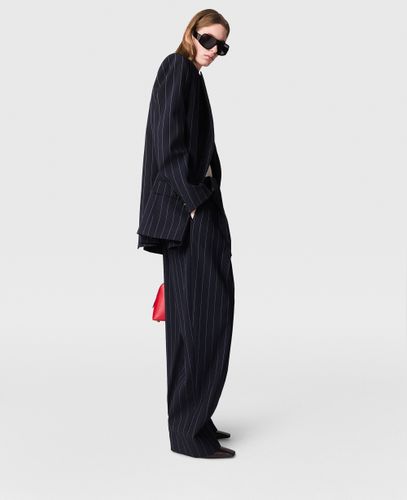 Pantaloni Morbidi Gessati con Pannelli, Donna, , Taglia: 38 - Stella McCartney - Modalova