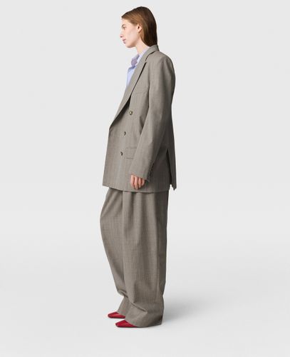 Pantaloni Morbidi Gessati con Pannelli, Donna, , Taglia: 42 - Stella McCartney - Modalova