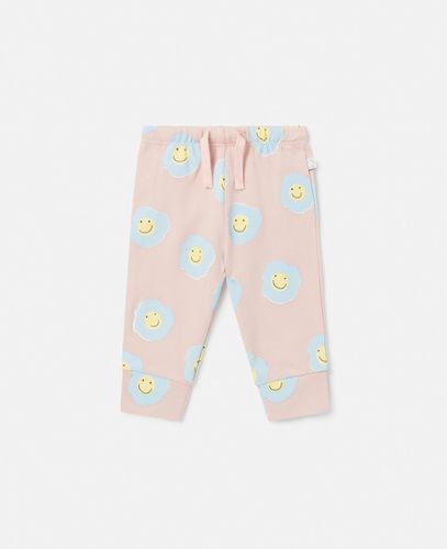 Pantaloni Sportivi con Stampa Fiori Sorridenti, , Taglia: 6m - Stella McCartney - Modalova