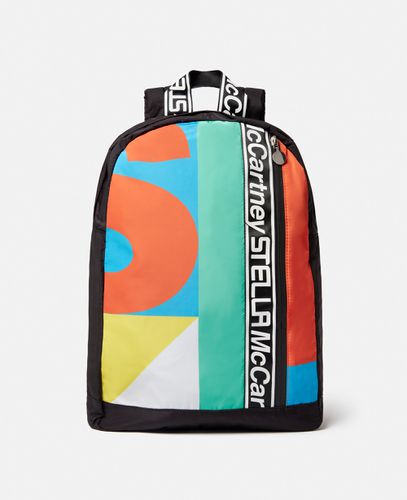 SMC Logo Colourblock Backpack - Stella McCartney - Modalova