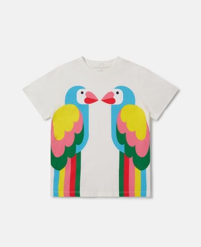 Double Baby Parrot Print T-Shirt, , Size: 8 - Stella McCartney - Modalova