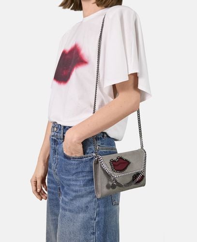 Falabella Portemonnaie-Tasche zum Umhängen mit Lippen-Applikation, Frau - Stella McCartney - Modalova