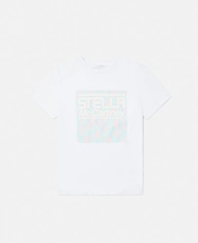 Stella Logo Camouflage Print T-Shirt, , Size: 12 - Stella McCartney - Modalova