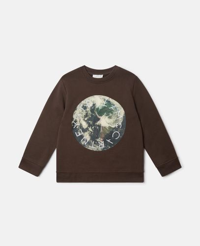 Sweatshirt mit Erde-Grafik, , Größe: 4 - Stella McCartney - Modalova