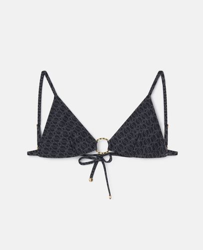 S-Wave Print Triangle Bikini Top, Woman, /, Size: L - Stella McCartney - Modalova