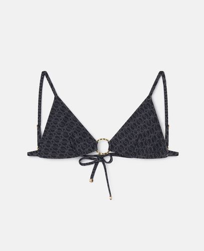 S-Wave Print Triangle Bikini Top, Woman, /, Size: XS - Stella McCartney - Modalova