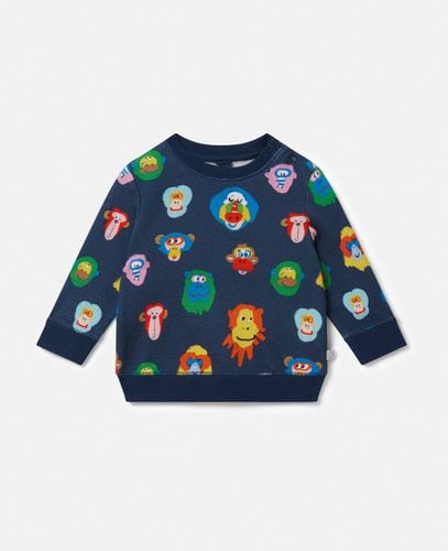 Baby Monkey Print Sweatshirt, , Size: 12m - Stella McCartney - Modalova