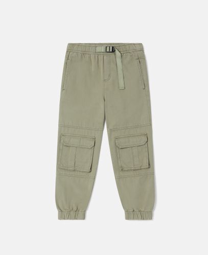 Pantaloni Cargo in Twill di Cotone, , Taglia: 12 - Stella McCartney - Modalova