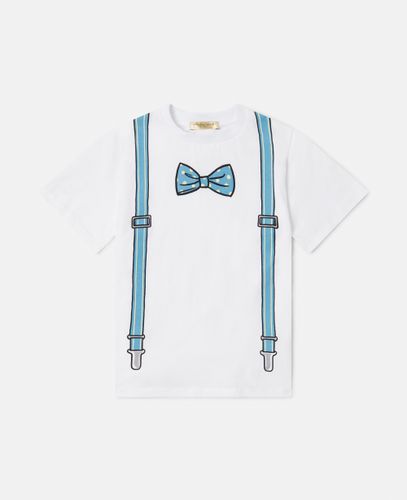 Bow Tie and Suspender Print T-Shirt, , Size: 8 - Stella McCartney - Modalova