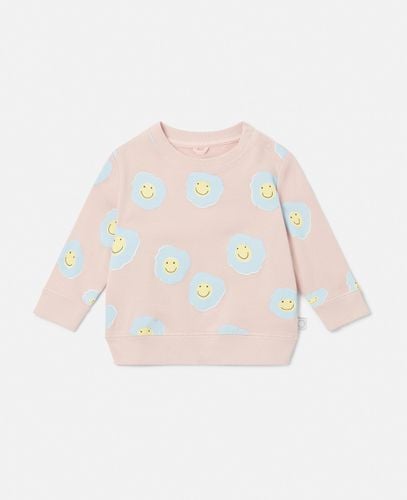 Smiley Flower Print Sweatshirt, , Size: 3m - Stella McCartney - Modalova