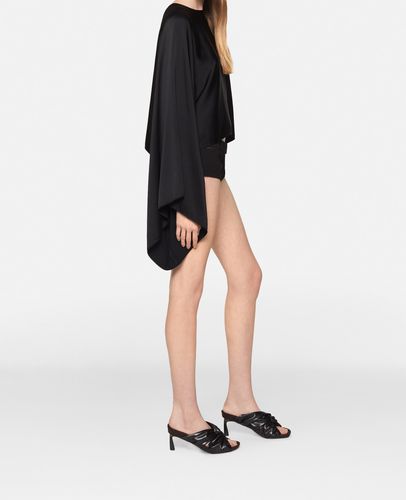 Top in raso con maniche svasate, Donna, , Taglia: 38 - Stella McCartney - Modalova