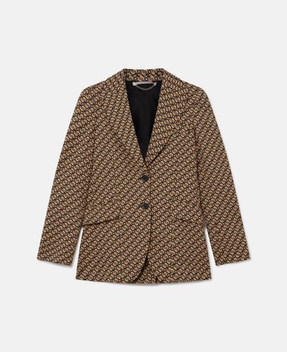 Blazer Monopetto con Stampa S Wave, Donna, , Taglia: 40 - Stella McCartney - Modalova