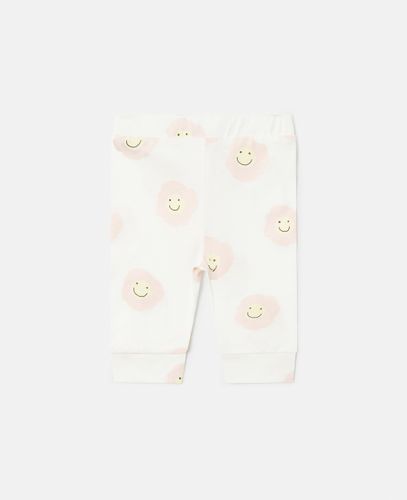 Leggings con Stampa Fiori Sorridenti, , Taglia: 3m - Stella McCartney - Modalova