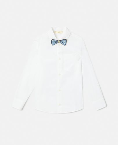 Camicia Oxford con Papillon Staccabile, , Taglia: 4 - Stella McCartney - Modalova