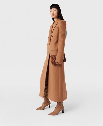 Cappotto Doppiopetto Lungo in Lana, Donna, , Taglia: 40 - Stella McCartney - Modalova