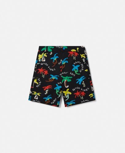 Good Vibes Palm Print Shorts, , Size: 4 - Stella McCartney - Modalova