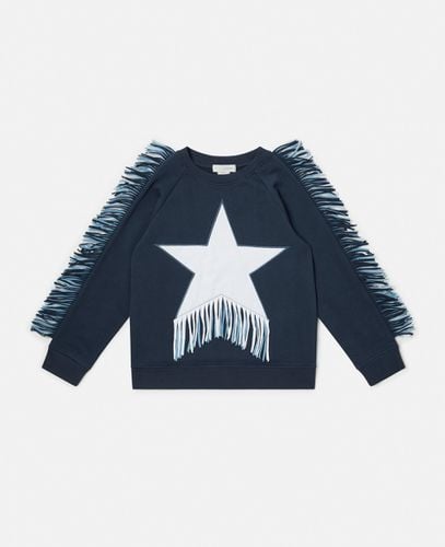 Fringed Star Sweatshirt, , Size: 10 - Stella McCartney - Modalova