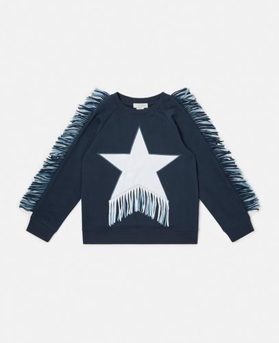 Fringed Star Sweatshirt, , Size: 12 - Stella McCartney - Modalova