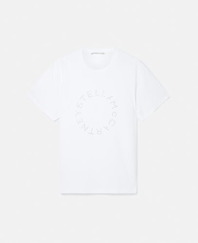 Diamanté Logo T-Shirt, Woman, , Size: XL - Stella McCartney - Modalova