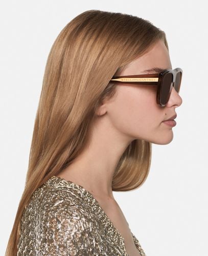 Straight-Edge Square Sunglasses, Woman - Stella McCartney - Modalova