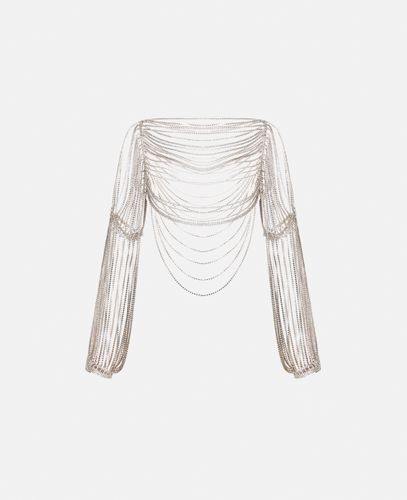 Top con Maniche di Catene di , Donna, , Taglia: M - Stella McCartney - Modalova