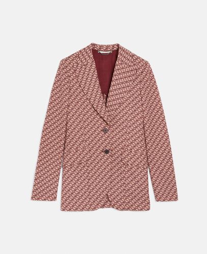 Blazer Monopetto con Stampa S Wave, Donna, , Taglia: 36 - Stella McCartney - Modalova