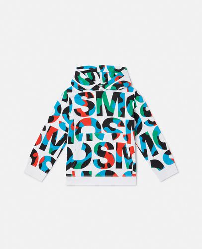 SMC Camo Logo Oversized Hoodie, , Size: 14 - Stella McCartney - Modalova