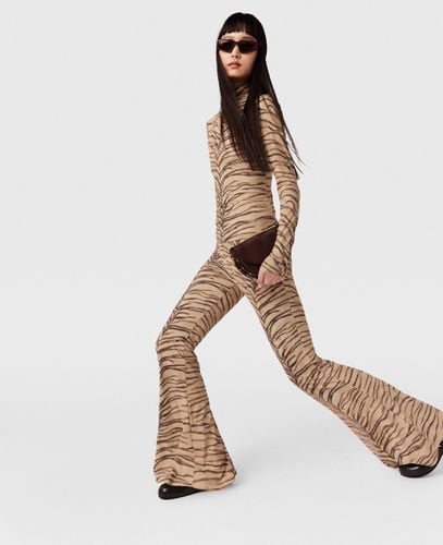 Hochgeschlossenes Top mit Tiger Print, Frau, , Größe: L - Stella McCartney - Modalova