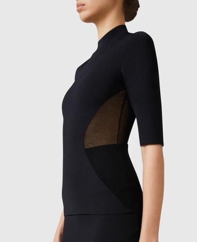 Top Miracle a Maniche Corte in Maglia Compatta, Donna, , Taglia: L - Stella McCartney - Modalova