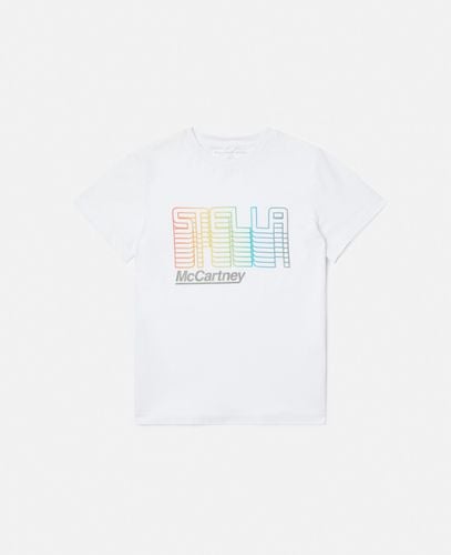 Rainbow Stella Logo Active T-Shirt, , Size: 12 - Stella McCartney - Modalova