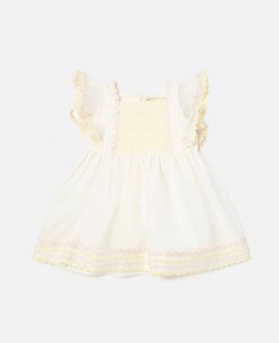 Abito in Organza con Ricami, , Taglia: 3m - Stella McCartney - Modalova