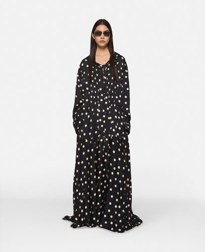 Long-Sleeve Polka Dot Maxi Dress, Woman, , Size: 44 - Stella McCartney - Modalova