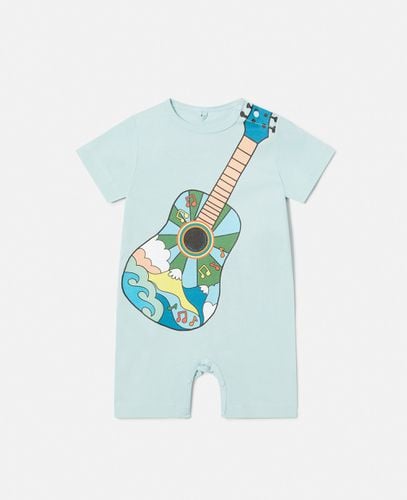 Hippie Guitar Print Romper, , Size: 24m - Stella McCartney - Modalova