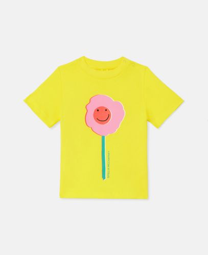 Smiley Flower Motif T-Shirt, , Size: 3m - Stella McCartney - Modalova