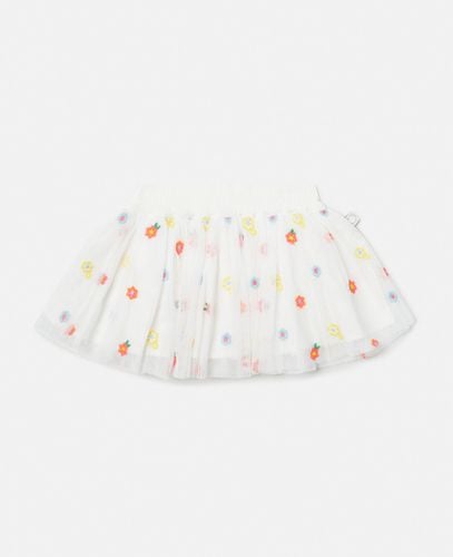 Flower Embroidery Tulle Skirt, , Size: 18m - Stella McCartney - Modalova