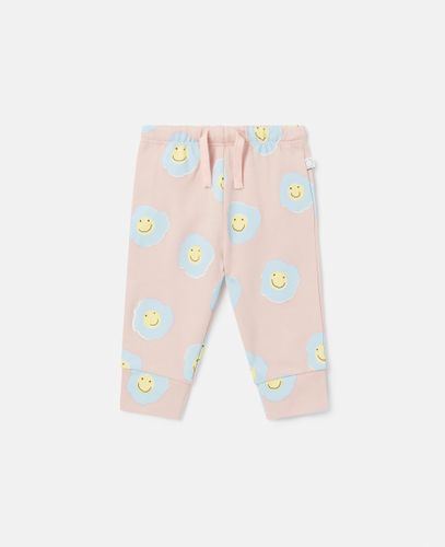 Pantaloni Sportivi con Stampa Fiori Sorridenti, , Taglia: 6m - Stella McCartney - Modalova