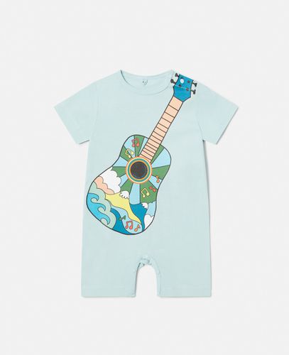 Hippie Guitar Print Romper, , Size: 18m - Stella McCartney - Modalova