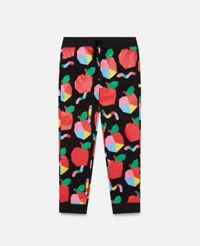 Apples & Worms Print Fleece Joggers, Woman, , Size: 4 - Stella McCartney - Modalova