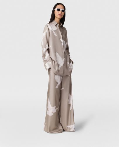 Pantaloni Oversize con Coulisse e Stampa Colomba, Donna, /, Taglia: 34 - Stella McCartney - Modalova