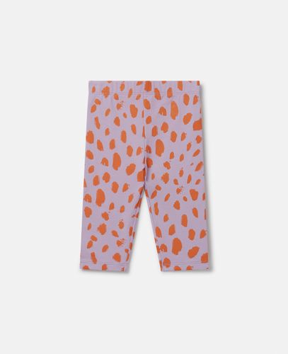 Leggings Fosforescenti con Stampa Leopardo, , Taglia: 3m - Stella McCartney - Modalova