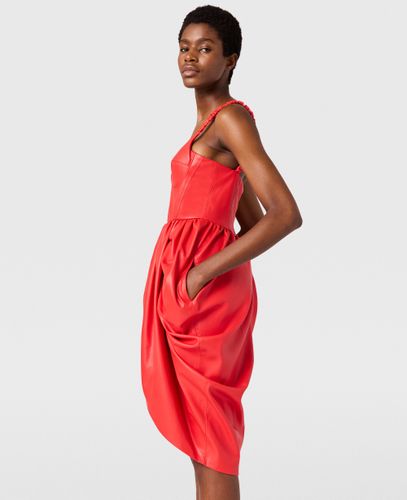 Gerafftes gewickeltes Minikleid mit Bustier Top, Frau, , Größe: 38 - Stella McCartney - Modalova