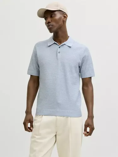 Herren Kurzarmpullover Bluriley in Ashley Blau - Jack&Jones - Modalova