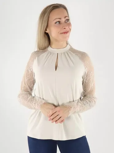 Spitzenhemd VMMILLA LS LACE Pumice Stone - Vero moda - Modalova
