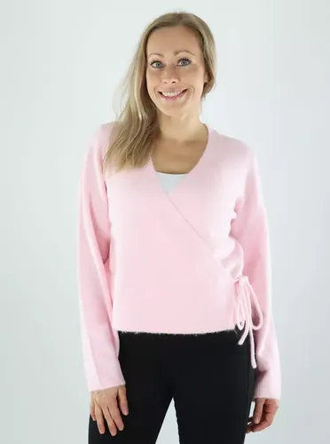Pullover ONLLIVA LS V-NECK WRAP KNT pink lady/melange - Only - Modalova
