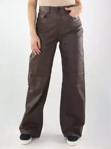 Hose VIFREYA HW COATED WIDE Kaffee-Bohne/Beschichtet - Vila - Modalova
