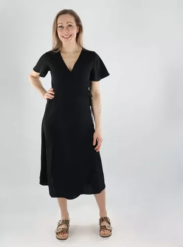 Only Kleid Midi Wickel Schwarz - Only - Modalova